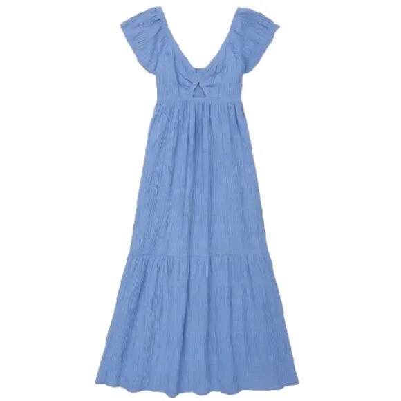 Universal Thread Flutter Cap Sleeve A-Line Midi Dress - Picture 1 of 10